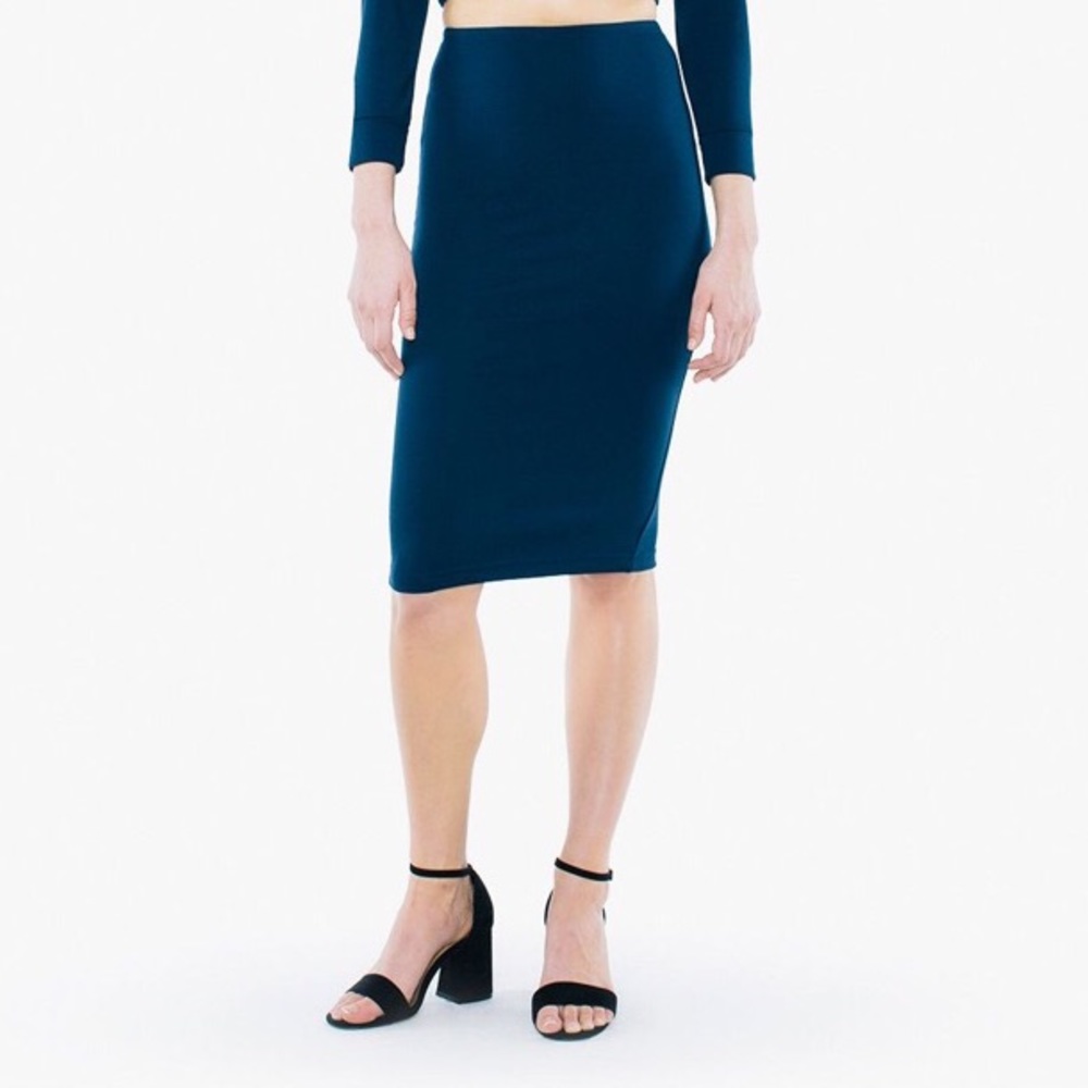 America Apparel Midi Pencil Skirt
